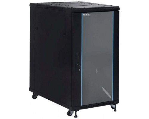 PHASAK Armario Rack 19" Phasak Pro 27U  600x1000 Desmontado (Incluye: 2 bandejas de 19? + Regleta electrica 19? + Juego de ruedas +  Ventilacion)